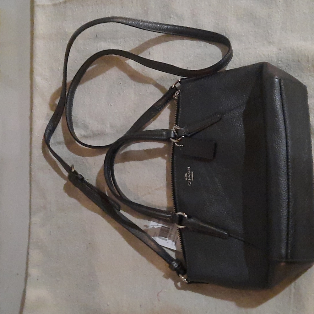 Coach Kelsey Black Leather Purse NWT